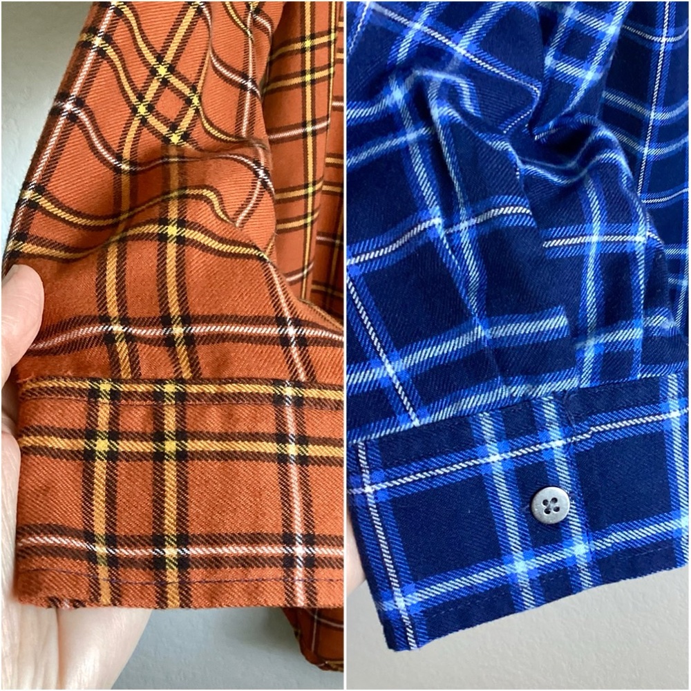 \Peace Love World\ Two-Tone Plaid Button Down - Picture 8 of 16